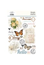 SIMPLE STORIES SIMPLE STORIES SIMPLE VINTAGE JUNK DRAWER 6x8 RUB-ONS 2/PK