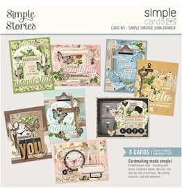 SIMPLE STORIES SIMPLE STORIES SIMPLE CARDS SIMPLE VINTAGE JUNK DRAWER CARD KIT