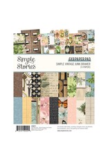 SIMPLE STORIES SIMPLE STORIES SIMPLE VINTAGE JUNK DRAWER 6x8 PAPER PAD 24 SHEETS