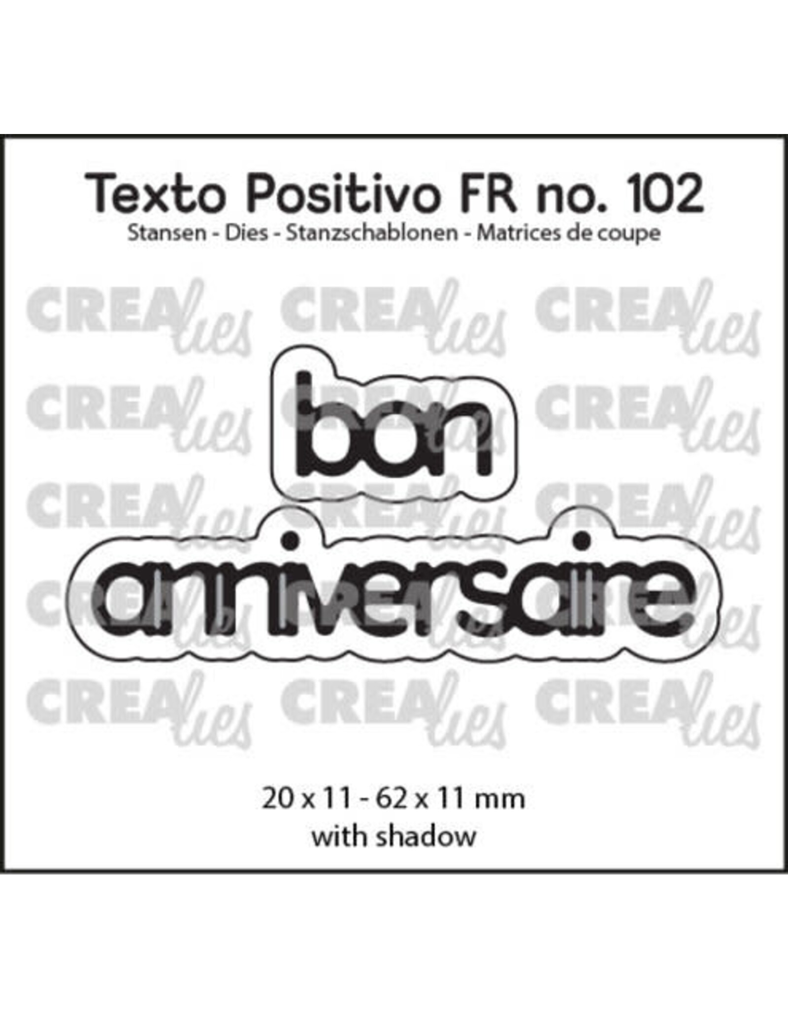 CRAFTLINES CRAFTLINES CREALIES BON ANNIVERSAIRE DIE