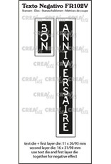 CREALIES CRAFTLINES CREALIES NEGATIVE TEXT BON ANNIVERSAIRE DIE