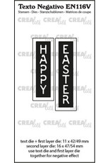CREALIES CRAFTLINES CREALIES NEGATIVE TEXT HAPPY EASTER DIE