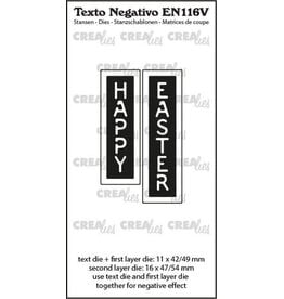 CREALIES CRAFTLINES CREALIES NEGATIVE TEXT HAPPY EASTER DIE