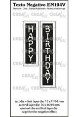 CRAFTLINES CRAFTLINES CREALIES NEGATIVE TEXT HAPPY BIRTHDAY DIE