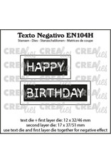 CREALIES CRAFTLINES CREALIES NEGATIVE TEXT HAPPY BIRTHDAY 2 DIE