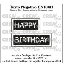 CRAFTLINES CRAFTLINES CREALIES NEGATIVE TEXT HAPPY BIRTHDAY 2 DIE