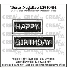 CREALIES CRAFTLINES CREALIES NEGATIVE TEXT HAPPY BIRTHDAY 2 DIE