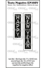 CREALIES CRAFTLINES CREALIES NEGATIVE TEXT HAPPY NEW YEAR DIE