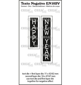 CRAFTLINES CRAFTLINES CREALIES NEGATIVE TEXT HAPPY NEW YEAR DIE