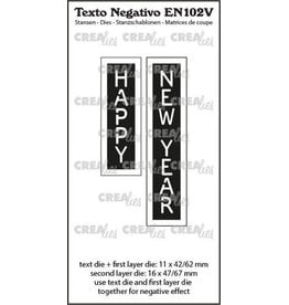 CREALIES CRAFTLINES CREALIES NEGATIVE TEXT HAPPY NEW YEAR DIE