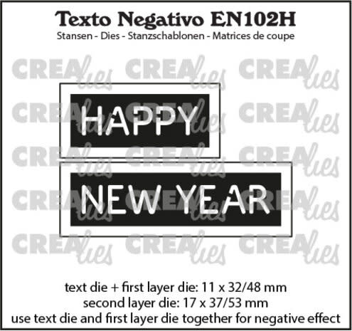 CREALIES CRAFTLINES CREALIES NEGATIVE TEXT HAPPY NEW YEAR 2 DIE
