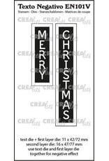 CREALIES CRAFTLINES CREALIES NEGATIVE TEXT MERRY CHRISTMAS DIE