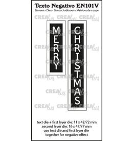 CREALIES CRAFTLINES CREALIES NEGATIVE TEXT MERRY CHRISTMAS DIE