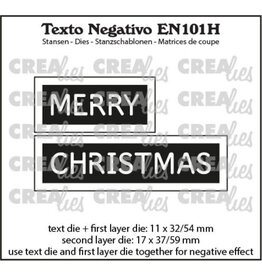 CRAFTLINES CRAFTLINES CREALIES NEGATIVE TEXT MERRY CHRISTMAS 2 DIE