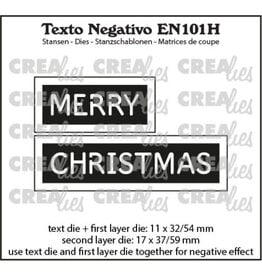 CREALIES CRAFTLINES CREALIES NEGATIVE TEXT MERRY CHRISTMAS 2 DIE