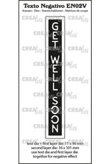 CRAFTLINES CRAFTLINES CREALIES NEGATIVE TEXT GET WELL SOON DIE
