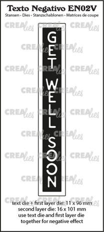 CREALIES CRAFTLINES CREALIES NEGATIVE TEXT GET WELL SOON DIE