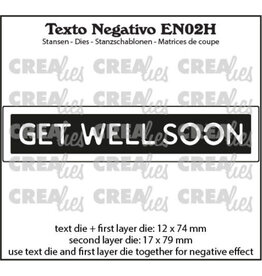 CRAFTLINES CRAFTLINES CREALIES NEGATIVE TEXT GET WELL SOON 2 DIE