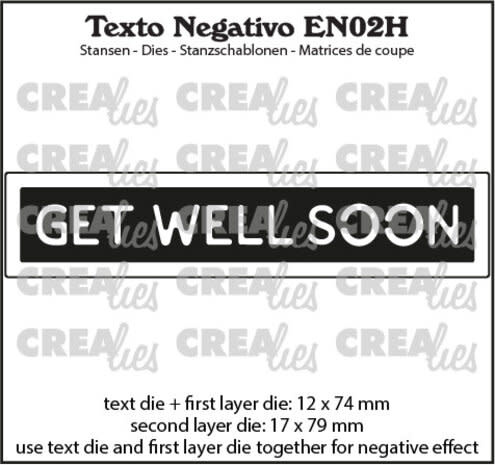 CREALIES CRAFTLINES CREALIES NEGATIVE TEXT GET WELL SOON 2 DIE