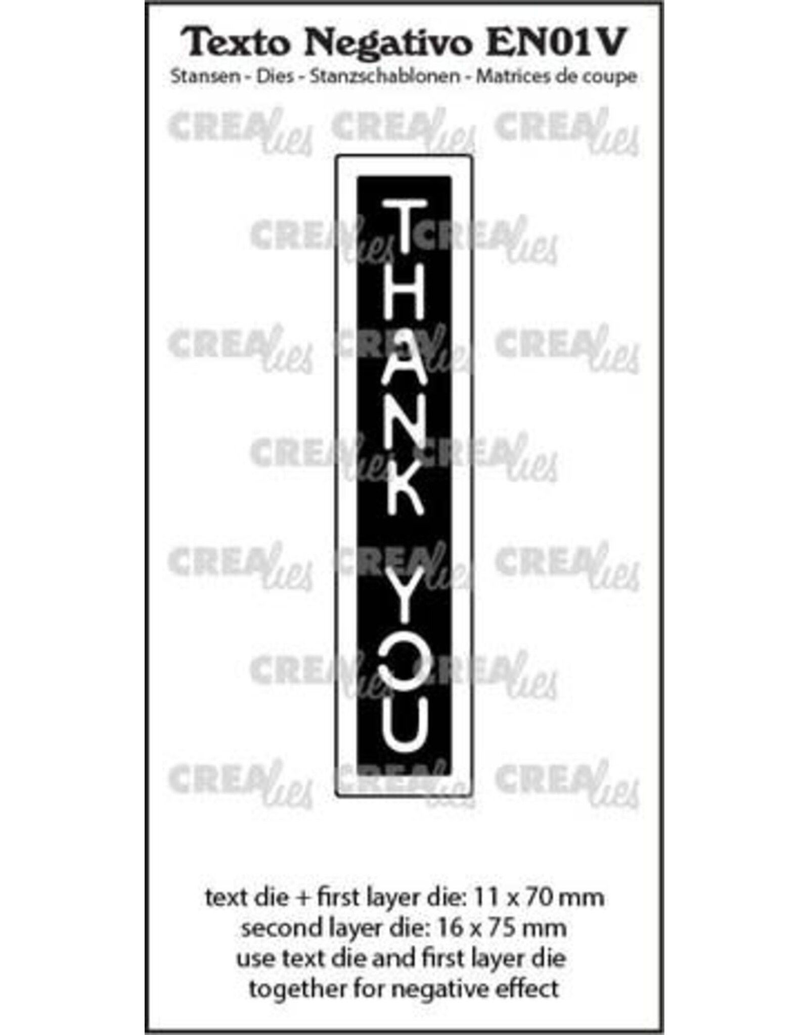 CRAFTLINES CRAFTLINES CREALIES NEGATIVE TEXT THANK YOU DIE