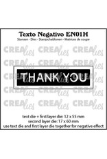 CRAFTLINES CRAFTLINES CREALIES NEGATIVE TEXT THANK YOU 2 DIE