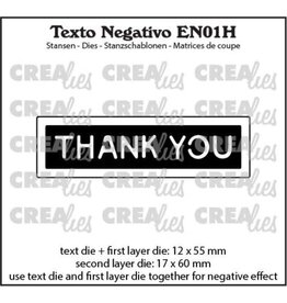 CRAFTLINES CRAFTLINES CREALIES NEGATIVE TEXT THANK YOU 2 DIE