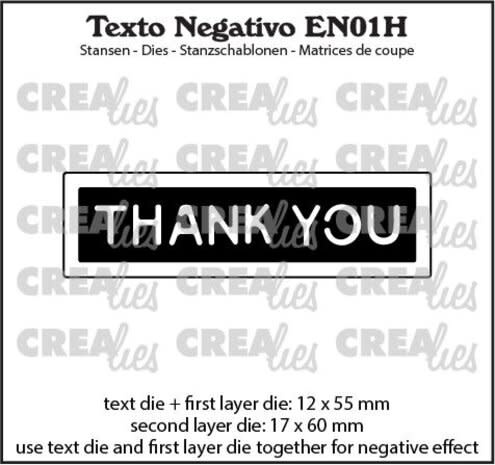 CREALIES CRAFTLINES CREALIES NEGATIVE TEXT THANK YOU 2 DIE