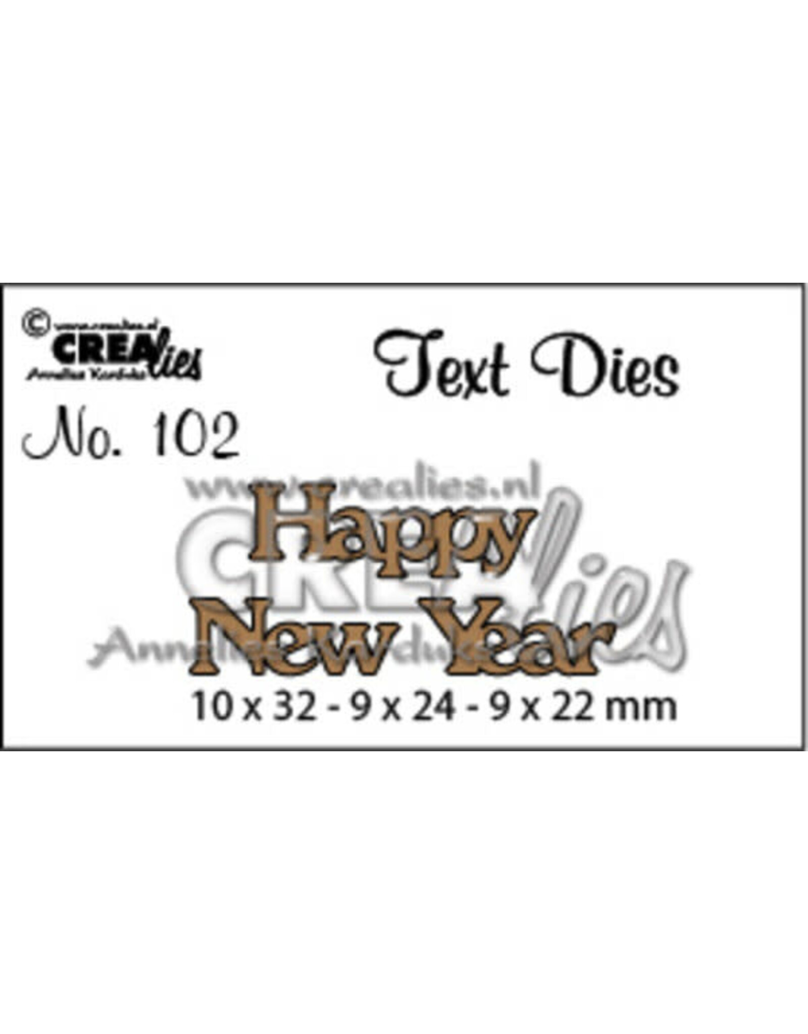 CREALIES CRAFTLINES CREALIES HAPPY NEW YEAR DIE