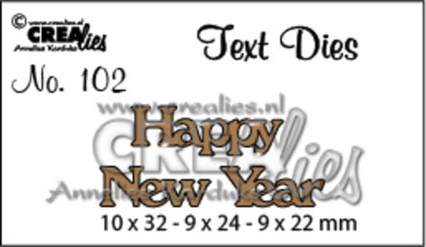 CREALIES CRAFTLINES CREALIES HAPPY NEW YEAR DIE