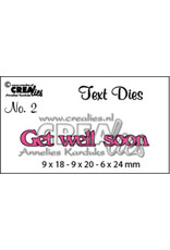 CREALIES CRAFTLINES CREALIES GET WELL SOON DIE