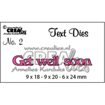 CREALIES CRAFTLINES CREALIES GET WELL SOON DIE