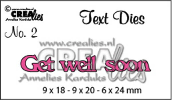 CREALIES CRAFTLINES CREALIES GET WELL SOON DIE