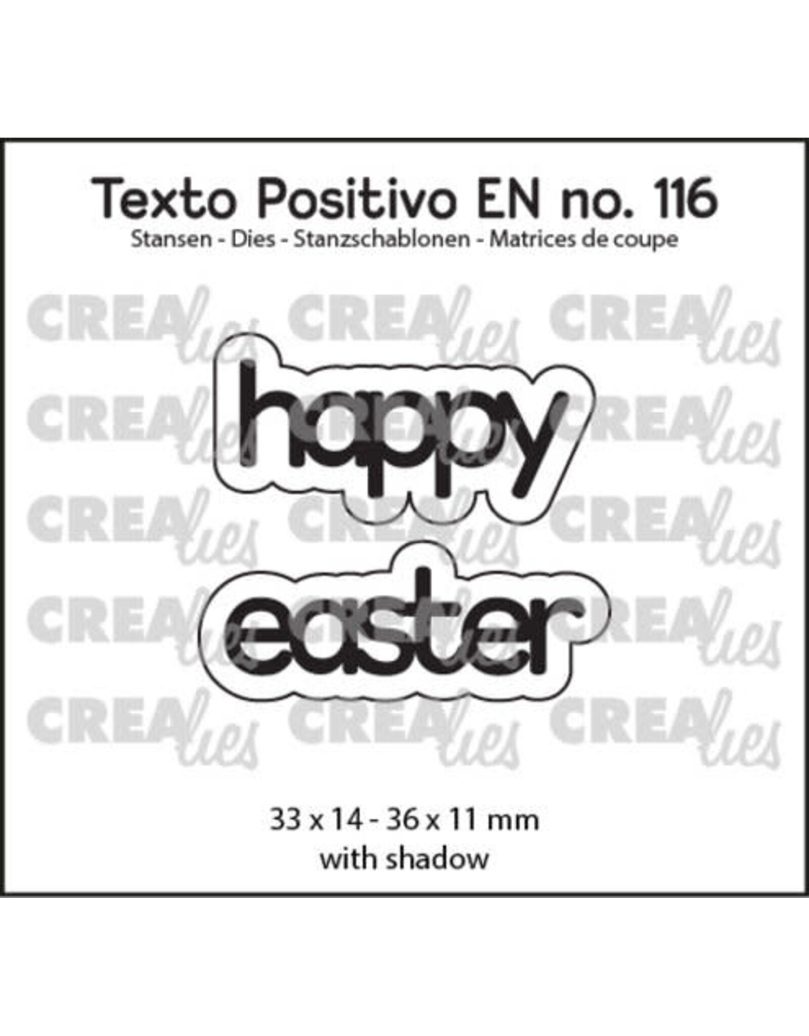 CREALIES CRAFTLINES CREALIES HAPPY EASTER DIE