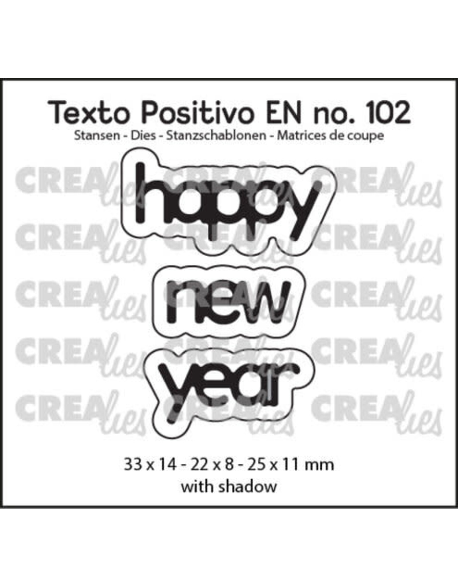CREALIES CRAFTLINES CREALIES HAPPY NEW YEAR DIE