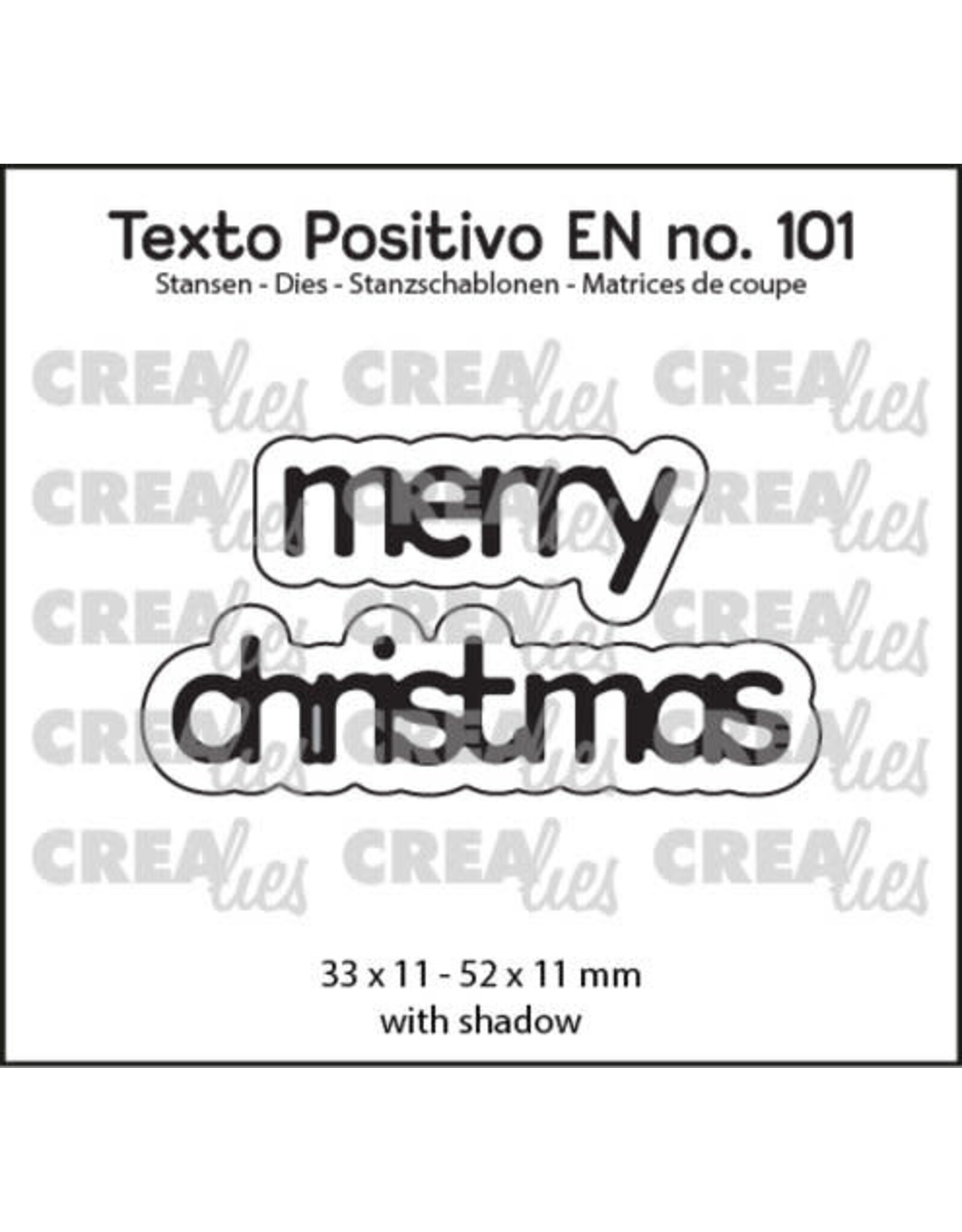 CREALIES CRAFTLINES CREALIES MERRY CHRISTMAS DIE