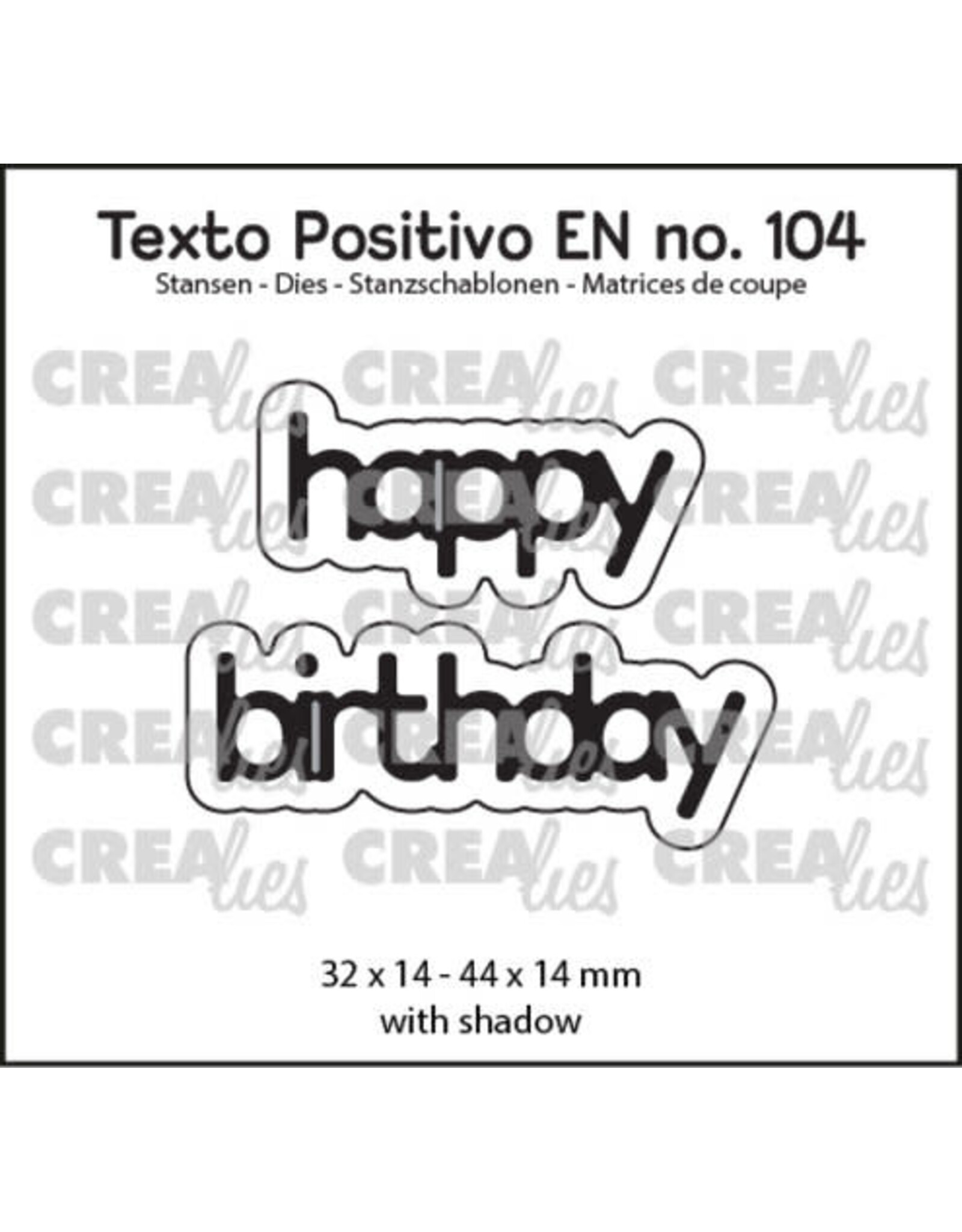 CRAFTLINES CRAFTLINES CREALIES HAPPY BIRTHDAY DIE