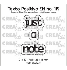 CRAFTLINES CRAFTLINES CREALIES JUST A NOTE DIE
