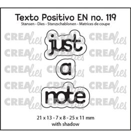 CREALIES CRAFTLINES CREALIES JUST A NOTE DIE