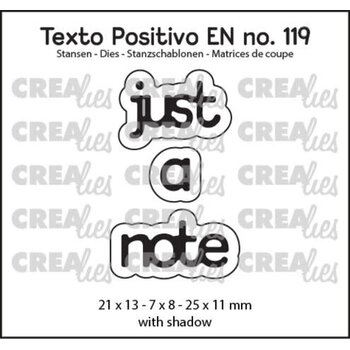 CREALIES CRAFTLINES CREALIES JUST A NOTE DIE