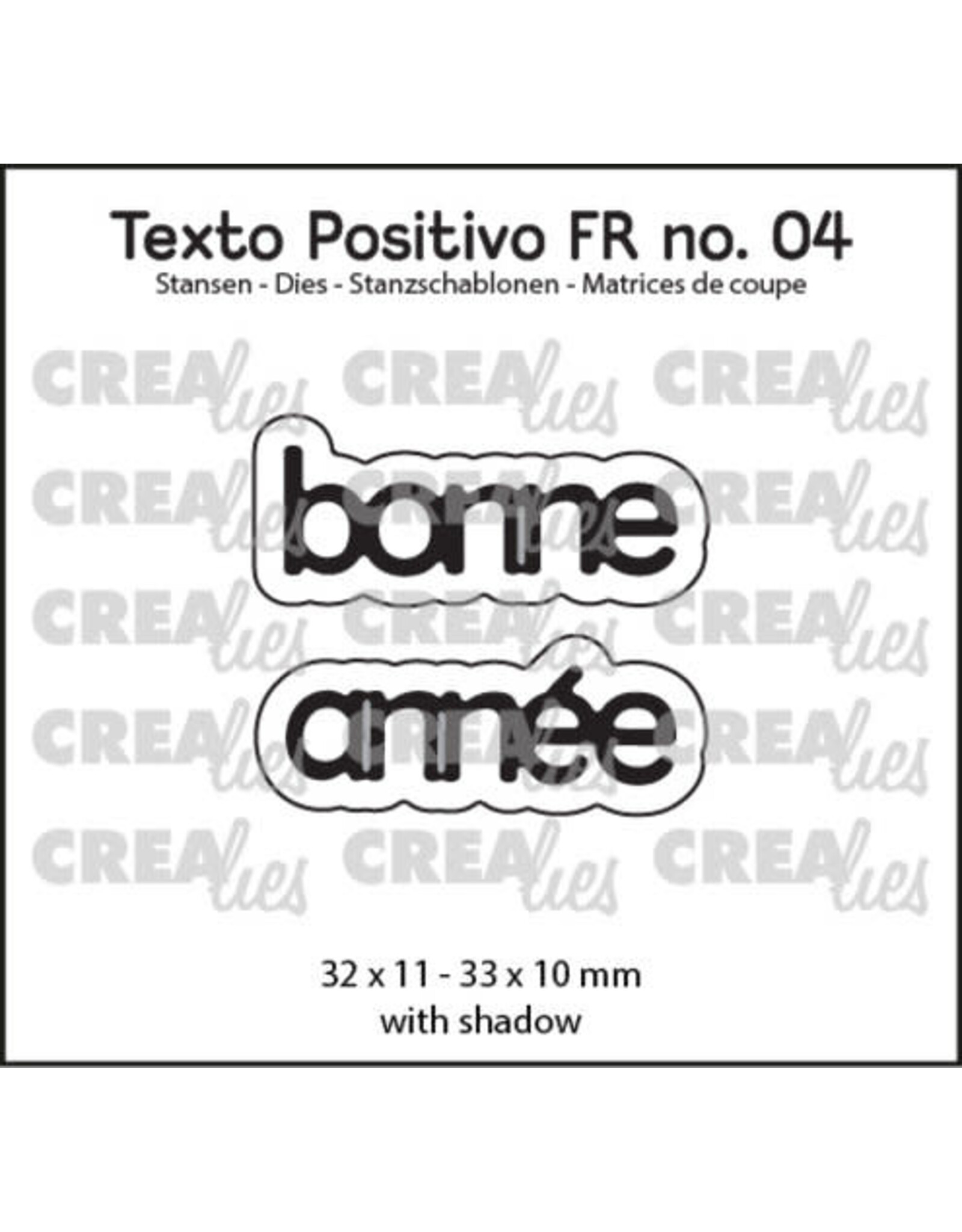 CREALIES CRAFTLINES CREALIES BONNE ANNÉE DIE