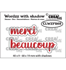 CRAFTLINES CRAFTLINES CREALIES WORDZZ MERCI BEAUCOUP SHADOW DIE
