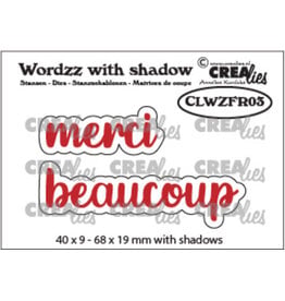 CREALIES CRAFTLINES CREALIES WORDZZ MERCI BEAUCOUP SHADOW DIE