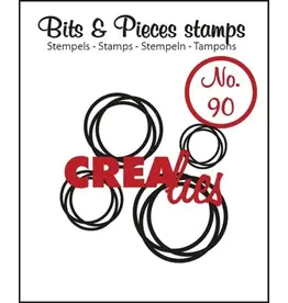 CRAFTLINES CRAFTLINES CREALIES BITS & PIECES INTERTWINED CIRCLES CLEAR STAMP SET