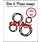 CREALIES CRAFTLINES CREALIES BITS & PIECES INTERTWINED CIRCLES CLEAR STAMP SET