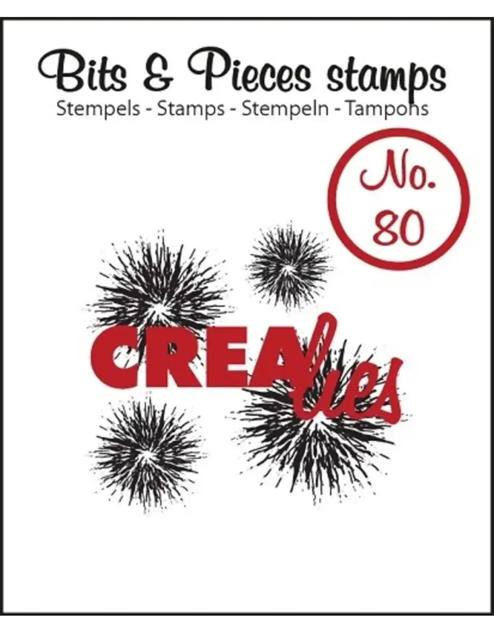 CRAFTLINES CRAFTLINES CREALIES BITS & PIECES EXTRA GRUNGE CIRCLES CLEAR STAMP SET