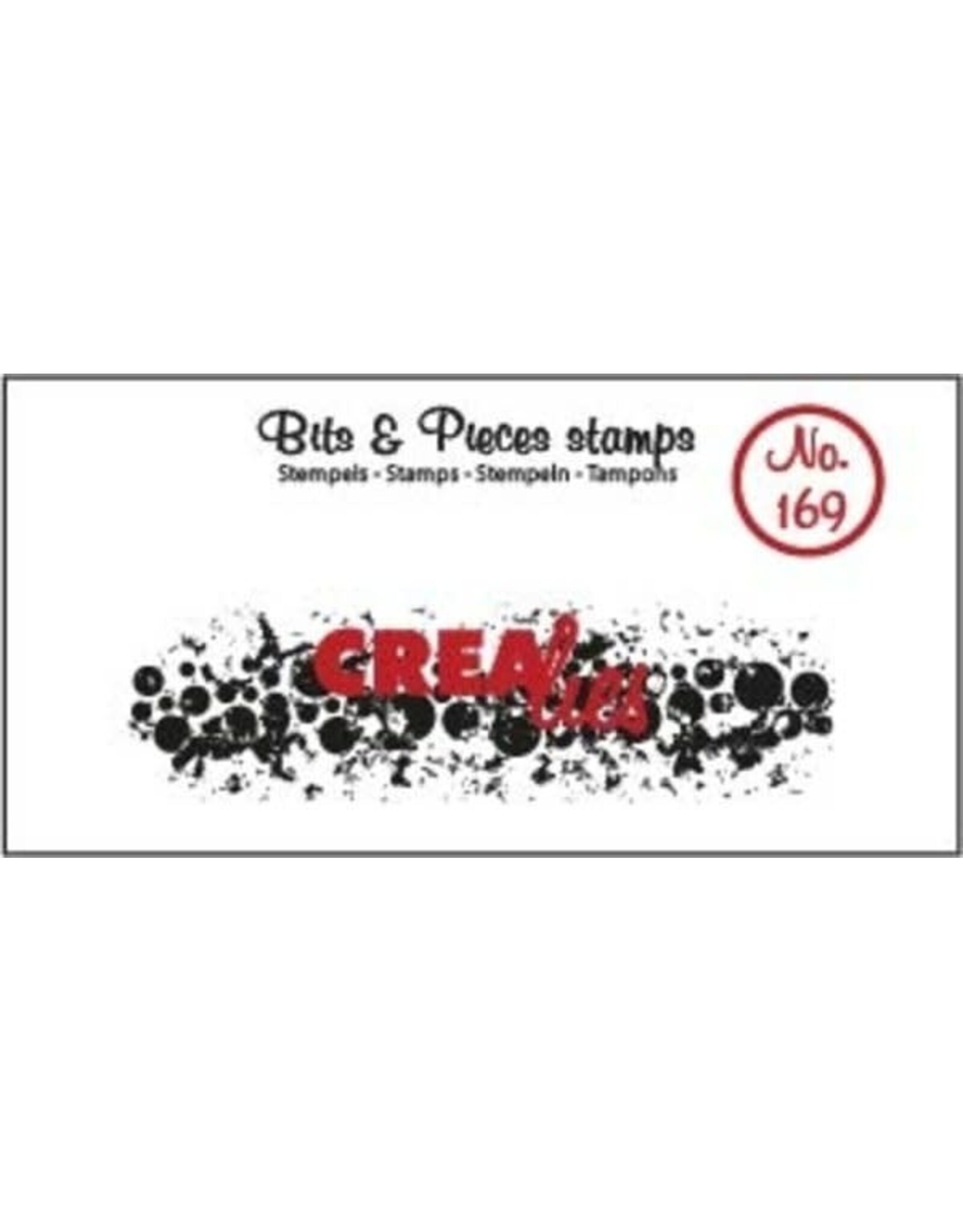 CREALIES CRAFTLINES CREALIES BITS & PIECES GRUNGE CIRCLES CLEAR STAMP SET