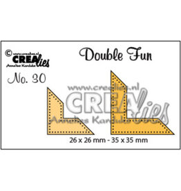 CRAFTLINES CRAFTLINES CREALIES DOUBLE FUN CORNERS WITH DOTS DIE SET