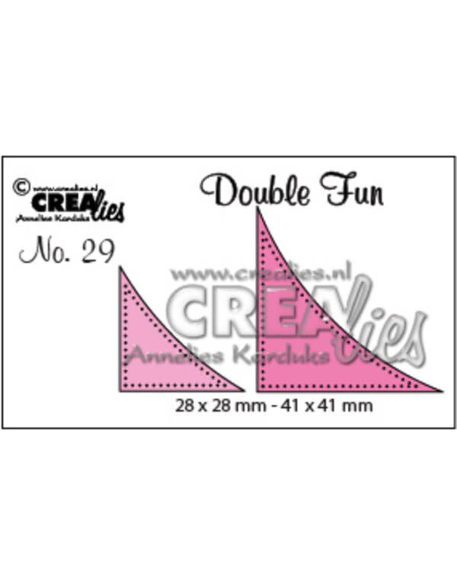 CRAFTLINES CRAFTLINES CREALIES DOUBLE FUN CORNERS WITH DOTS 2 DIE SET