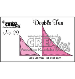 CRAFTLINES CRAFTLINES CREALIES DOUBLE FUN CORNERS WITH DOTS 2 DIE SET
