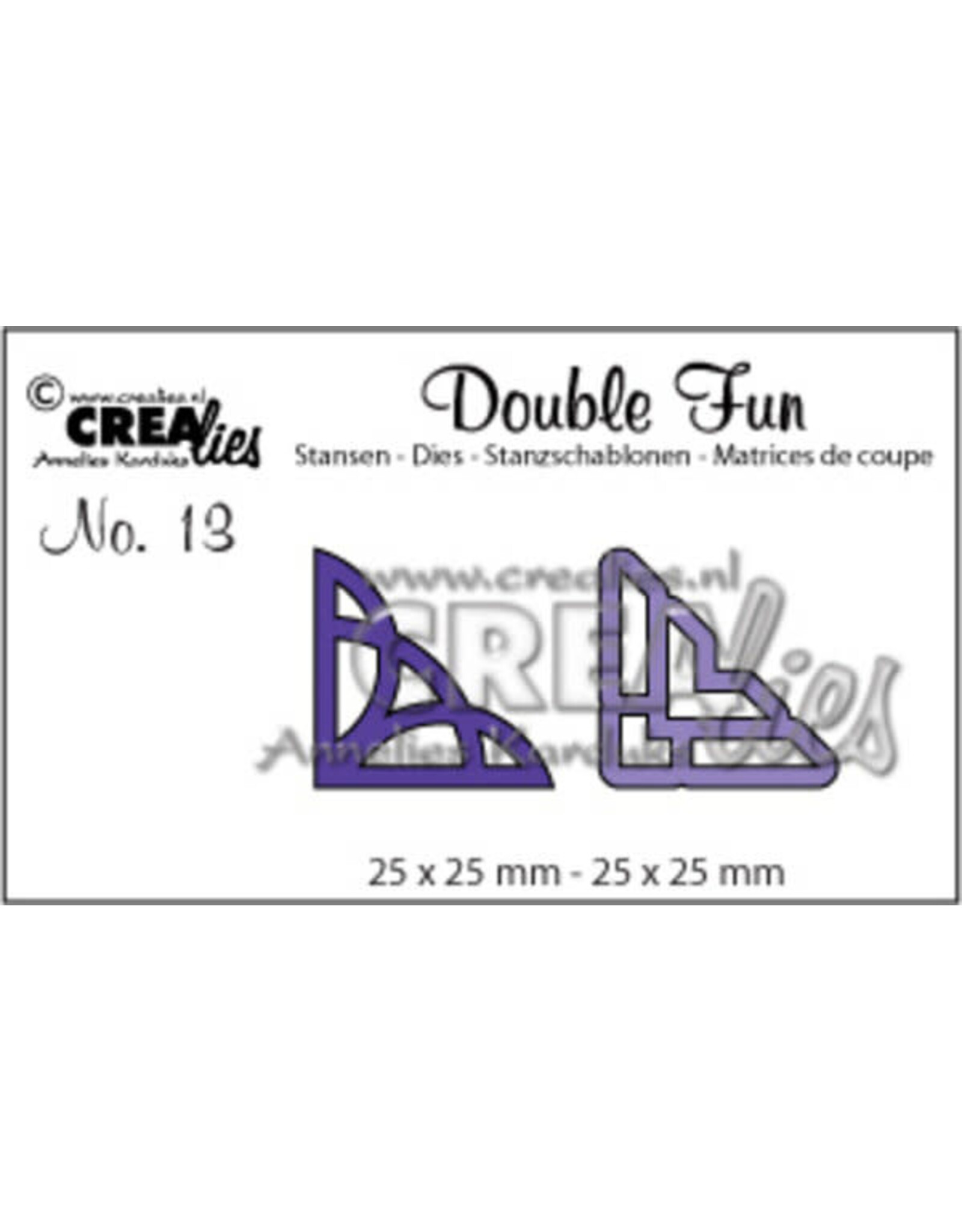 CREALIES CRAFTLINES CREALIES DOUBLE FUN CORNERS DIE SET